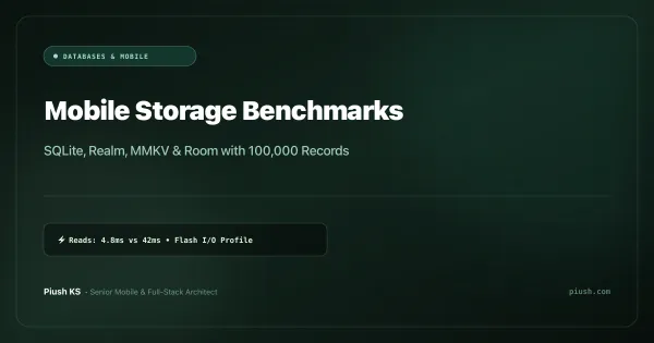 Mobile Storage Showdown: Benchmarking SQLite, Realm, MMKV, and Room with 100,000 Records